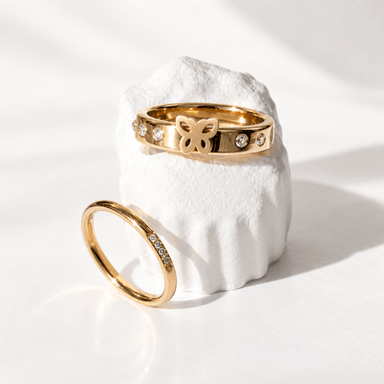 Dúo Anillo Mariposa 