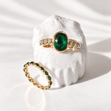 Dúo Anillo Emerald 
