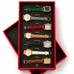 Set 7 reloj dama