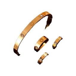 Set brazalete, anillo y aretes