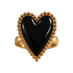 Anillo Heart Black