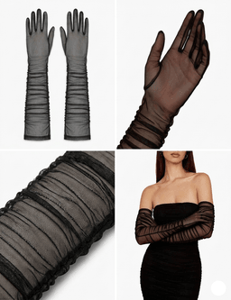 Guantes Largos Velados