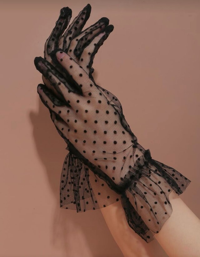 Guantes Velados con Puntos — foto 1