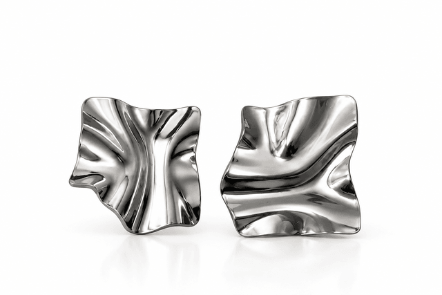 Aretes Duna Plateados — foto 3